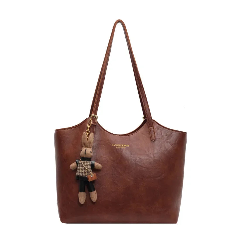 Women's Organized Tote Bag for Everyday Carry in Brown