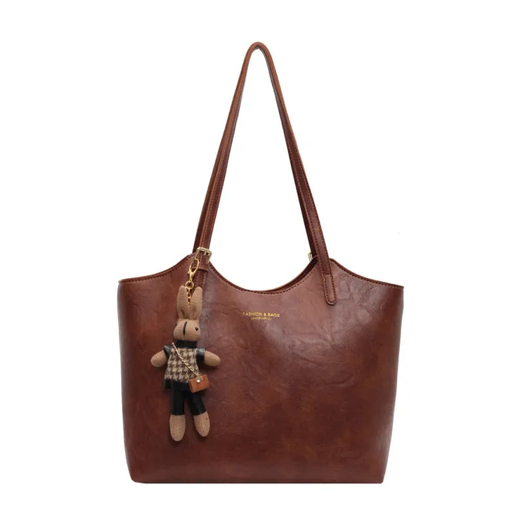 Women's Organized Tote Bag for Everyday Carry in Brown