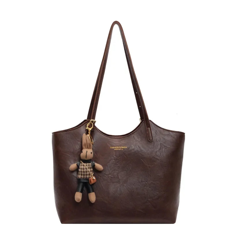 Women's Organized Tote Bag for Everyday Carry in Dark Brown