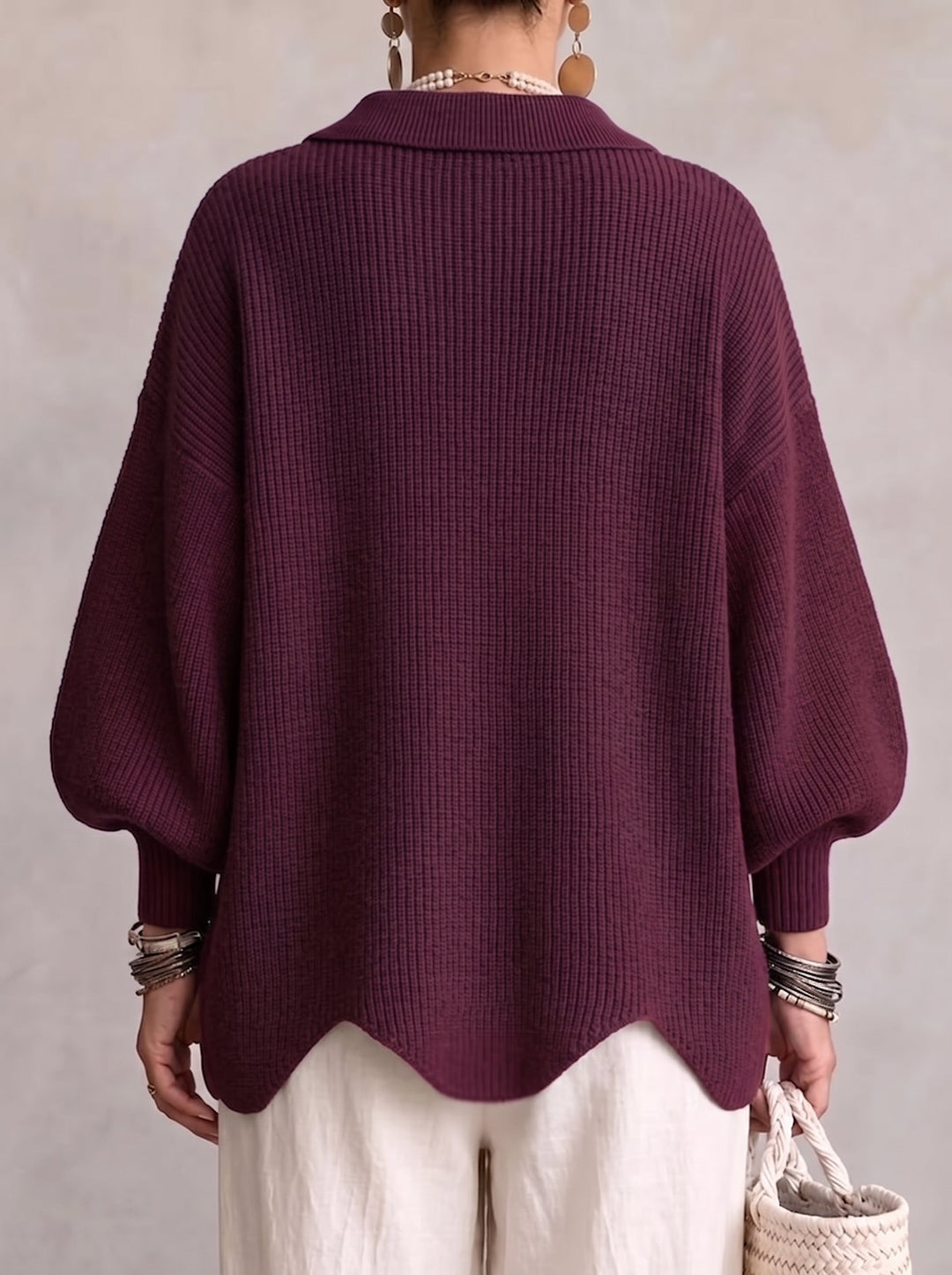Women's Oversized Jumper Dress for Casual Layering (8)