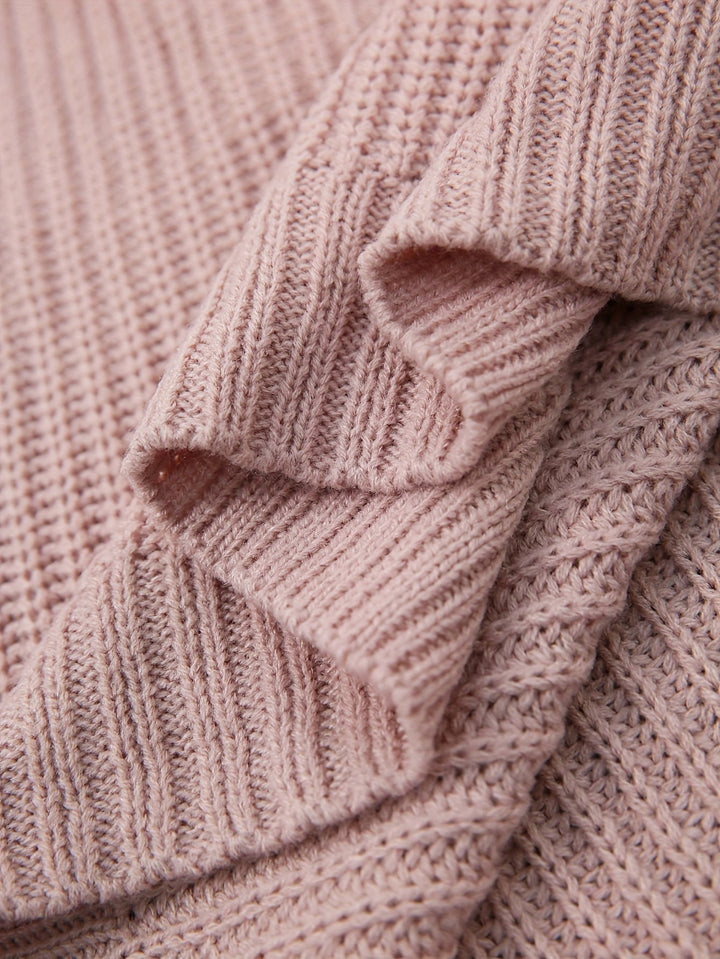 Women's Oversized Knit Jumper Dress for Autumn (10)