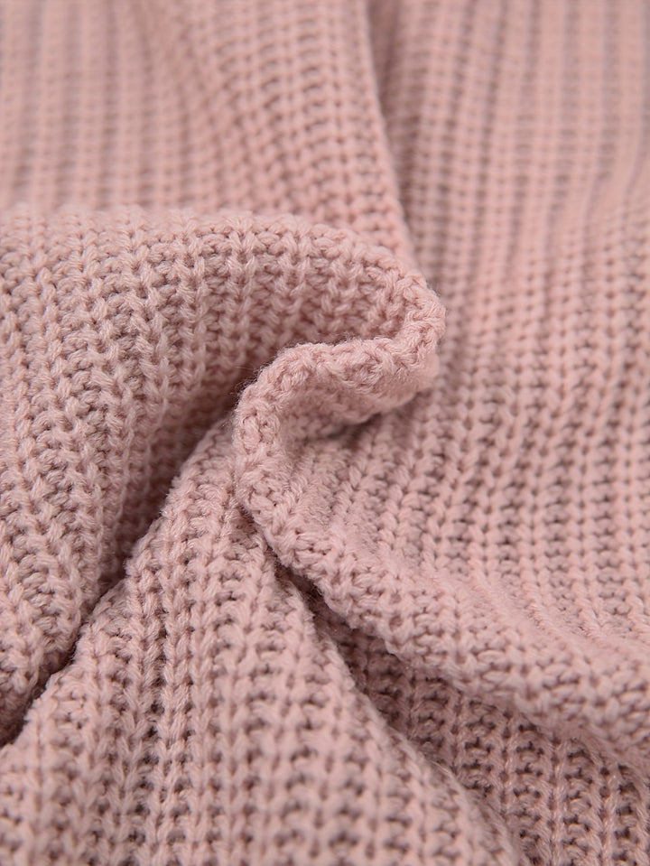 Women's Oversized Knit Jumper Dress for Autumn (11)