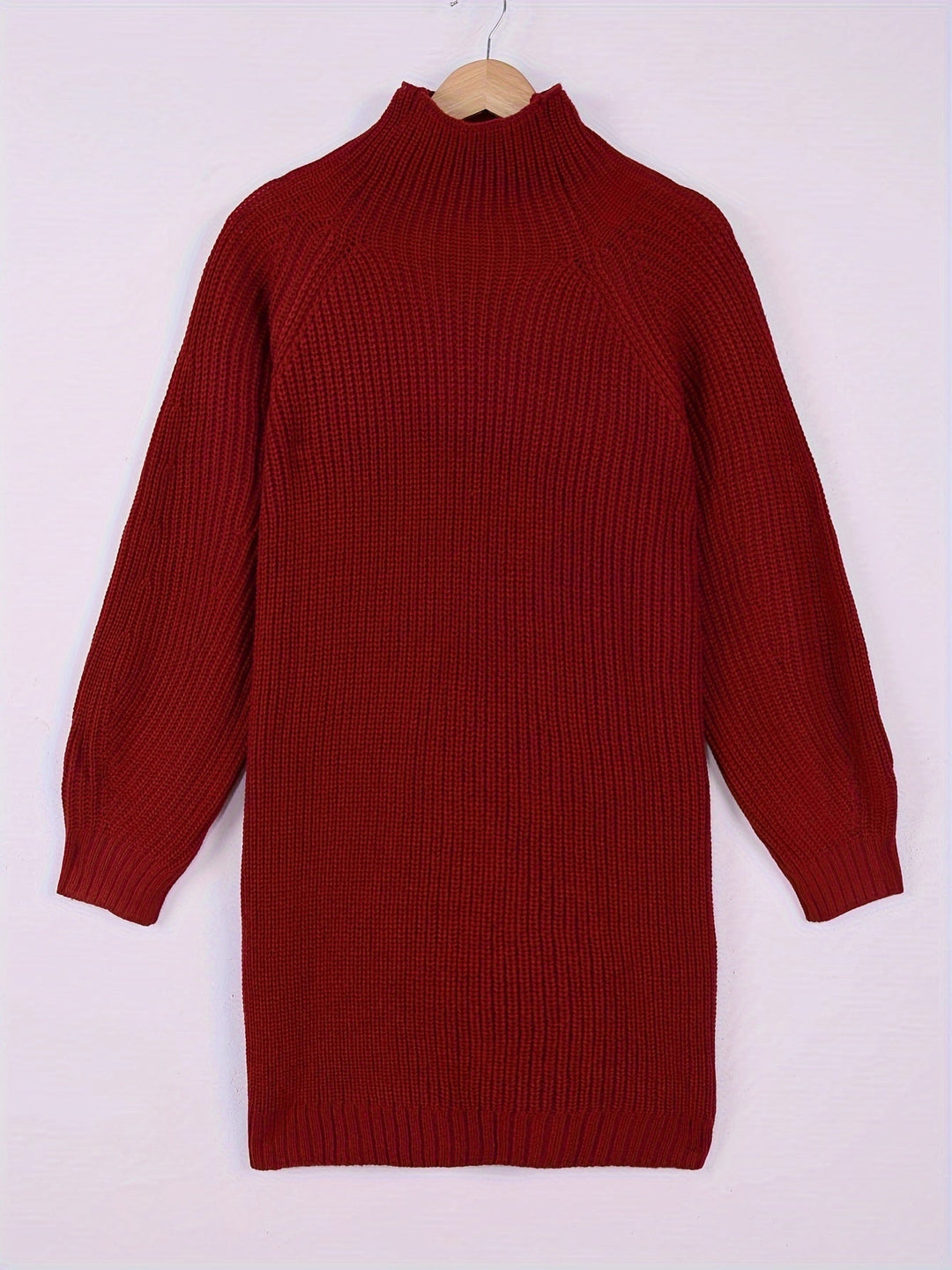 Women's Oversized Knit Jumper Dress for Autumn (15)