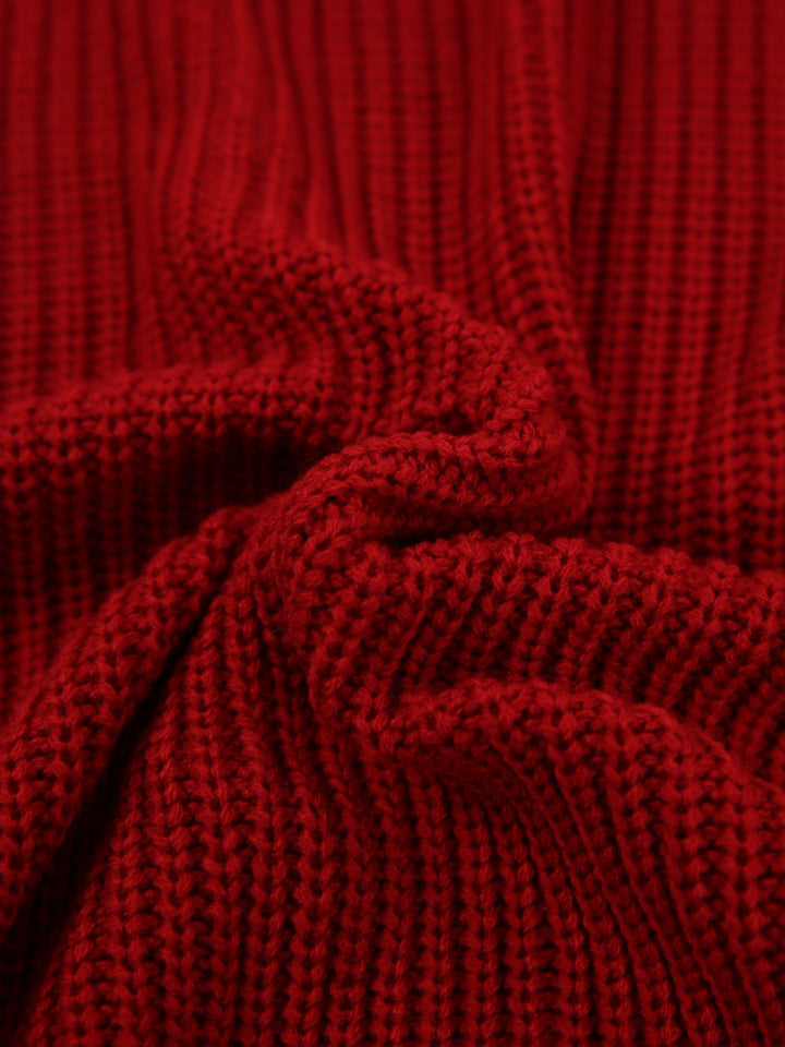 Women's Oversized Knit Jumper Dress for Autumn (16)