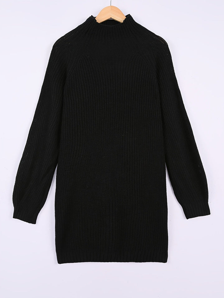 Women's Oversized Knit Jumper Dress for Autumn (3)
