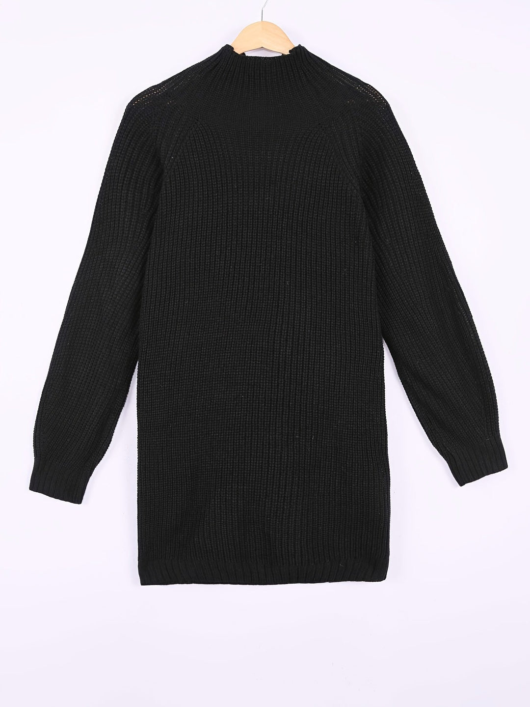 Women's Oversized Knit Jumper Dress for Autumn (4)