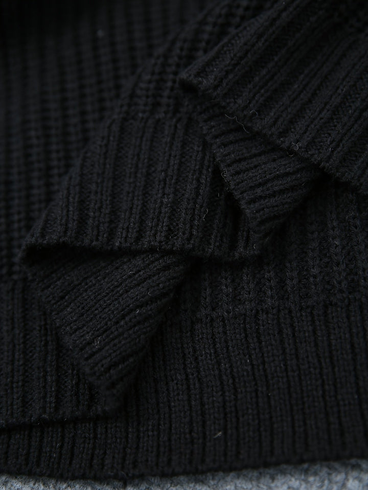 Women's Oversized Knit Jumper Dress for Autumn (5)