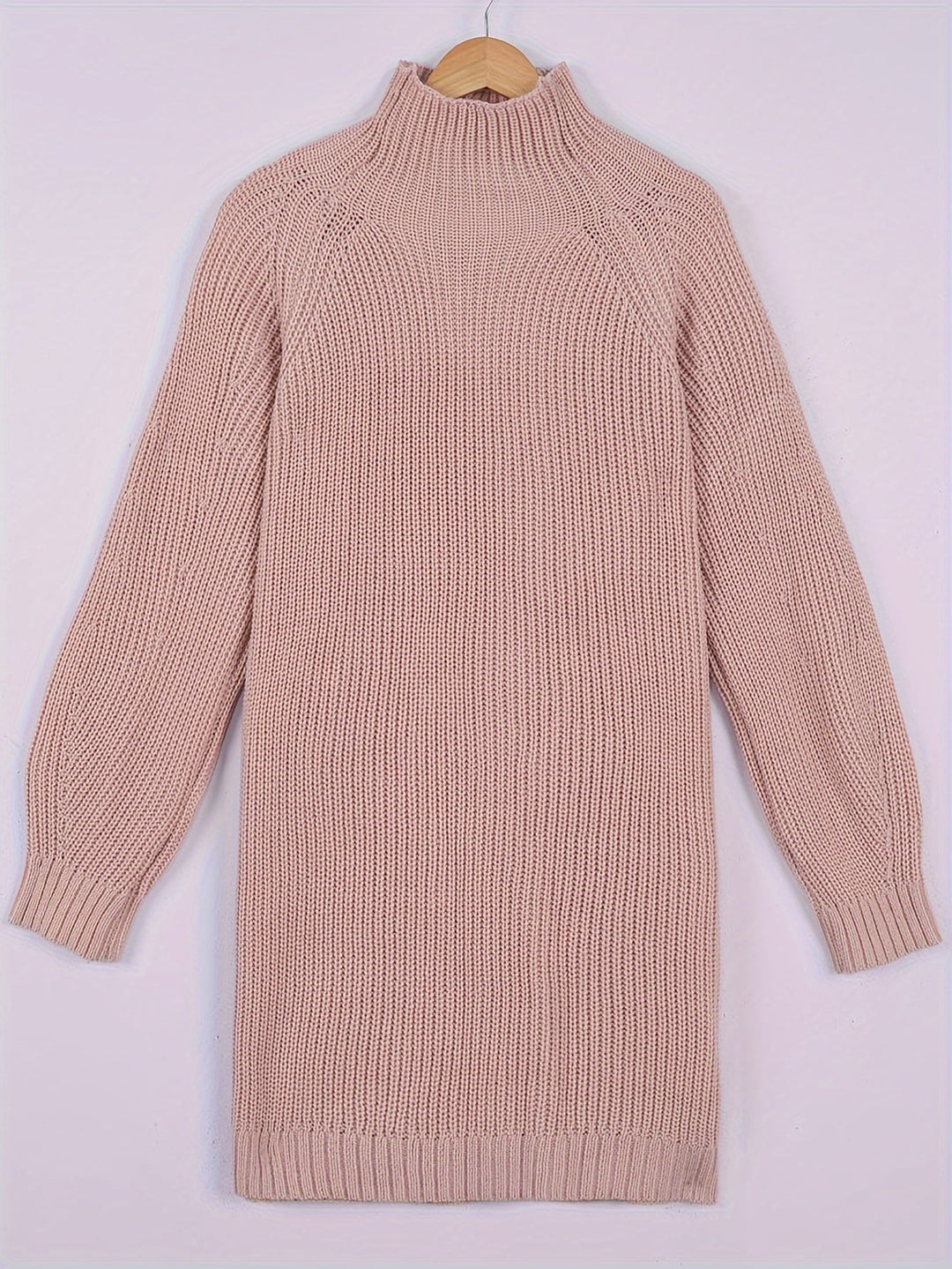 Women's Oversized Knit Jumper Dress for Autumn (8)
