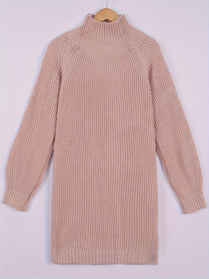 Women's Oversized Knit Jumper Dress for Autumn (8)