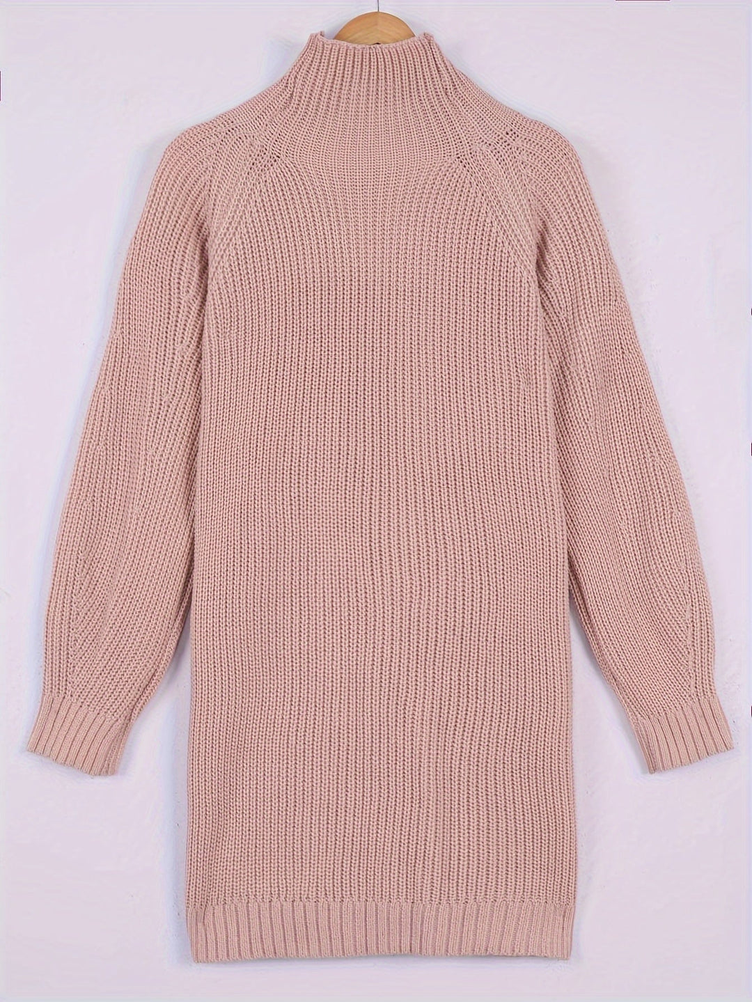 Women's Oversized Knit Jumper Dress for Autumn (9)