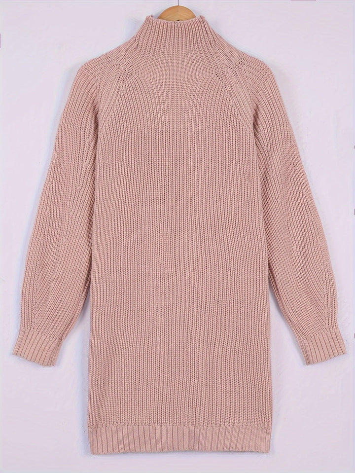 Women's Oversized Knit Jumper Dress for Autumn (9)