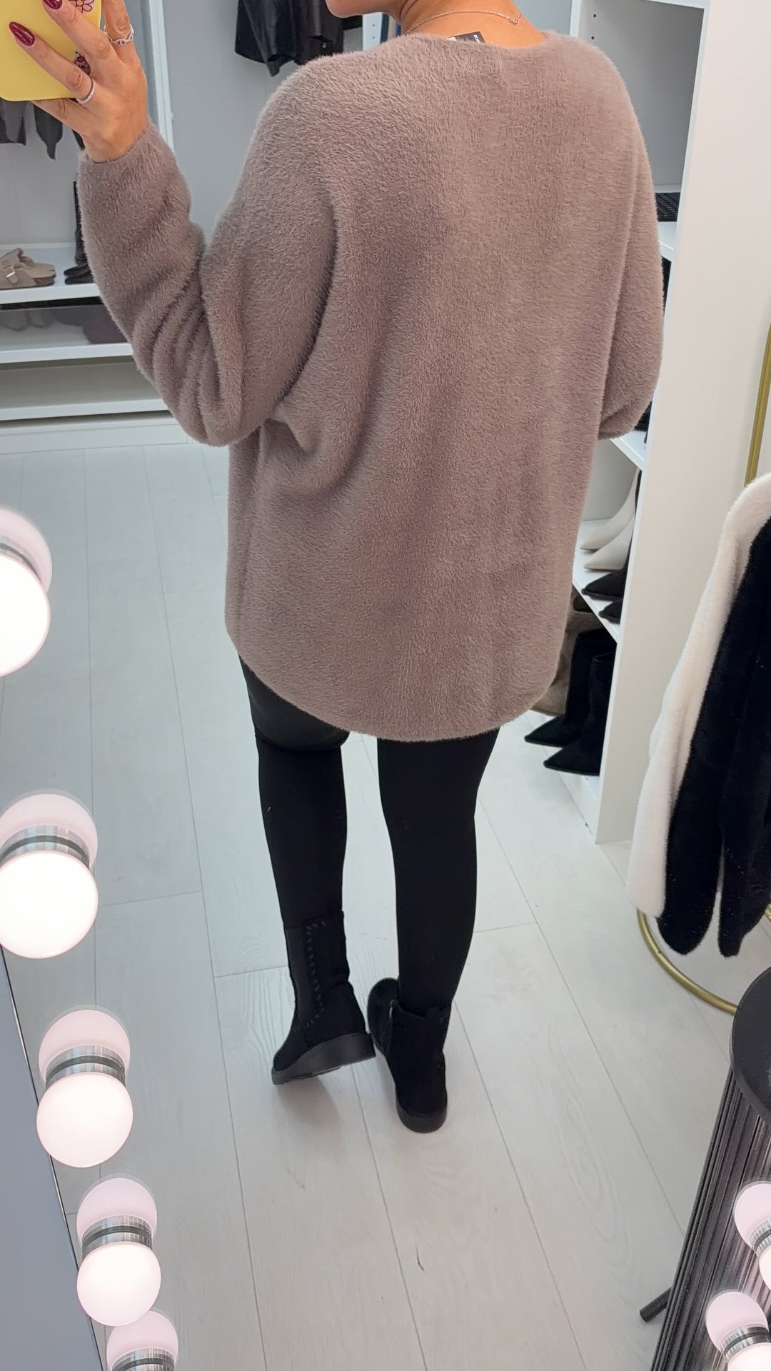 Women's Oversized Soft Jumper-Dress Cardigan (4)