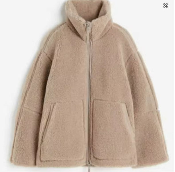 Women's Oversized Wool Coat for Autumn (4)