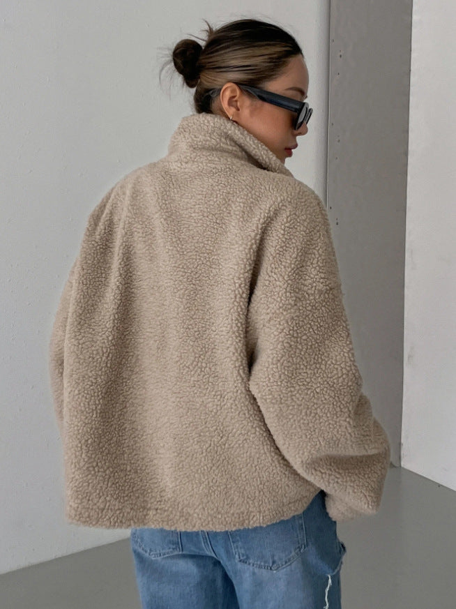 Women's Oversized Wool Coat for Autumn (6)