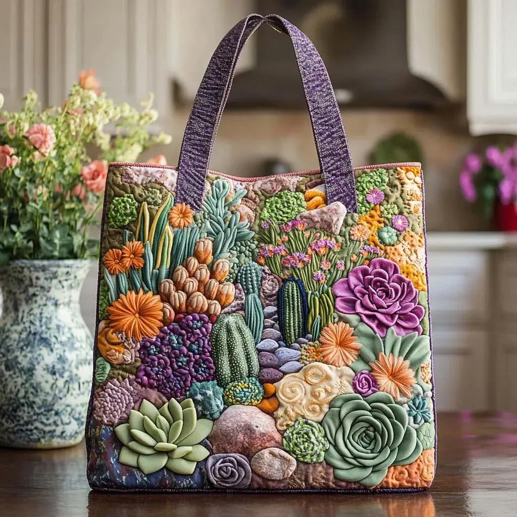 Women's Padded Tote Bag with Artistic Print in Multicolour