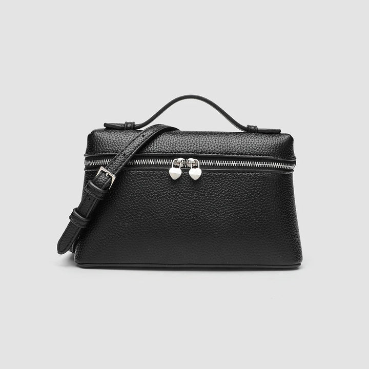 Women's Premium Vegan Leather Tote Bag in Black