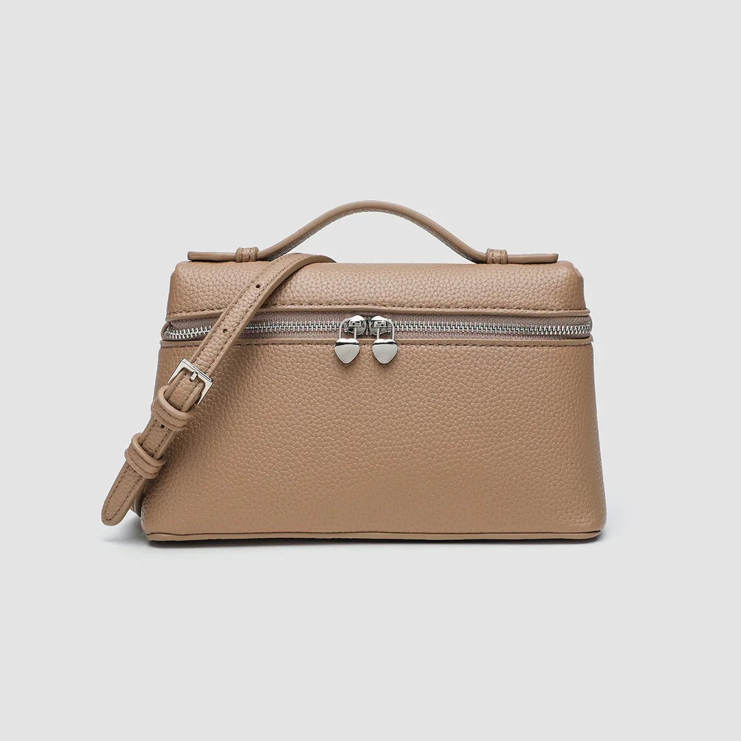 Women's Premium Vegan Leather Tote Bag in Brown