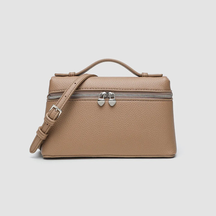 Women's Premium Vegan Leather Tote Bag in Brown