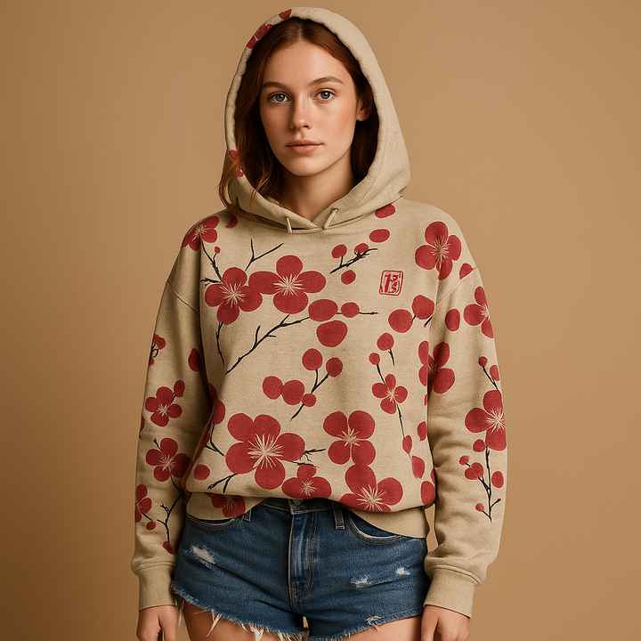 Women's Printed Jumper Dress for Casual Weekends in Red