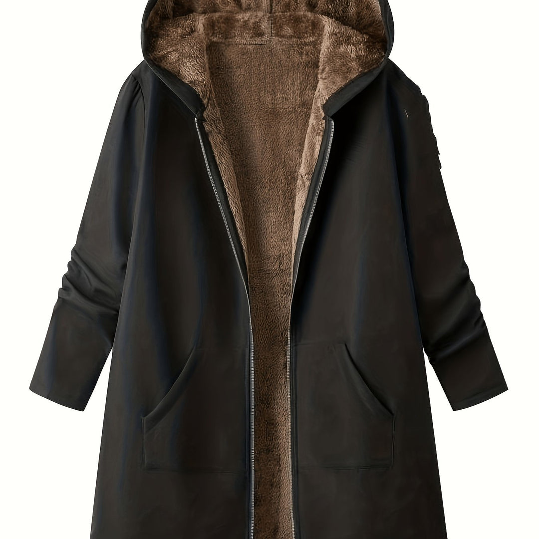 Women's Puffer Coat for Winter in Black