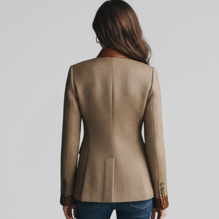 Women's Puffer Coat, Refined Tweed (2)