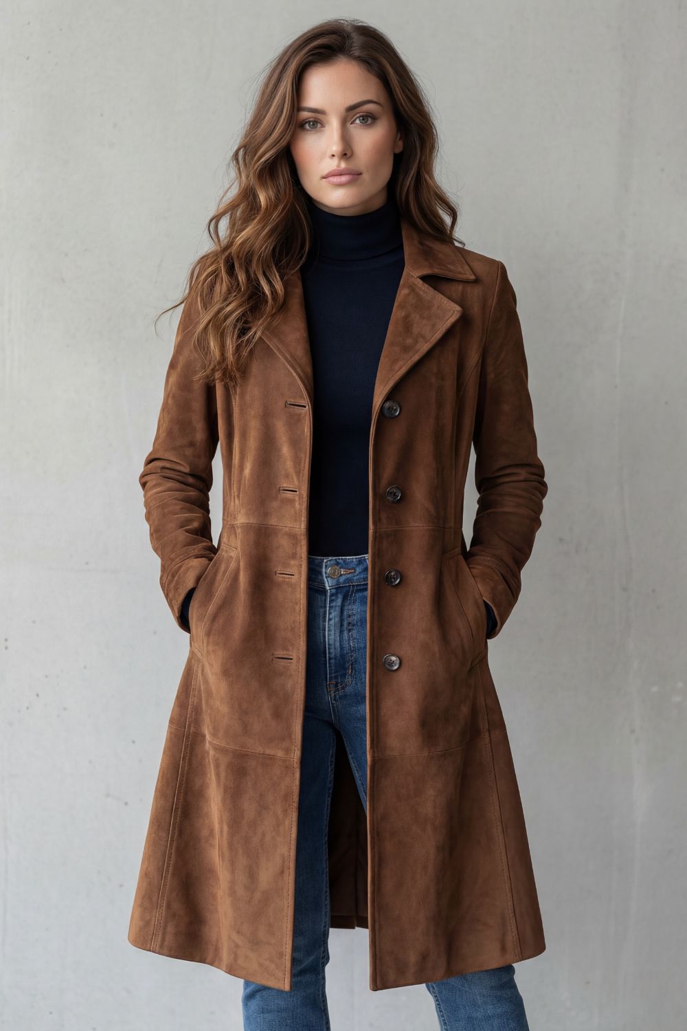 Women's Puffer Coat Tailored Longline for Winter (2)