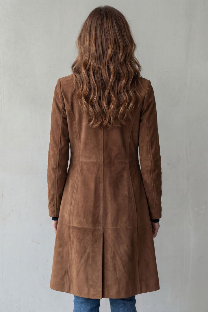 Women's Puffer Coat Tailored Longline for Winter (3)
