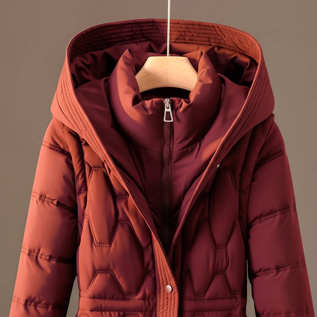 Women's Puffer Jacket with Hood for Winter (6)
