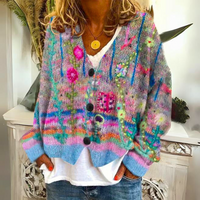 Erin | Women's Relaxed Embroidered Knit Cardigan