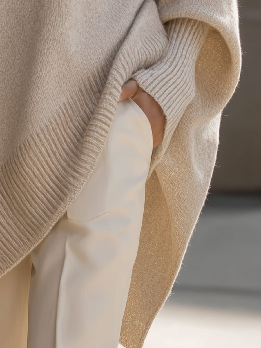 Women's Relaxed Wool Blend Jumper for Casual Layering (5)