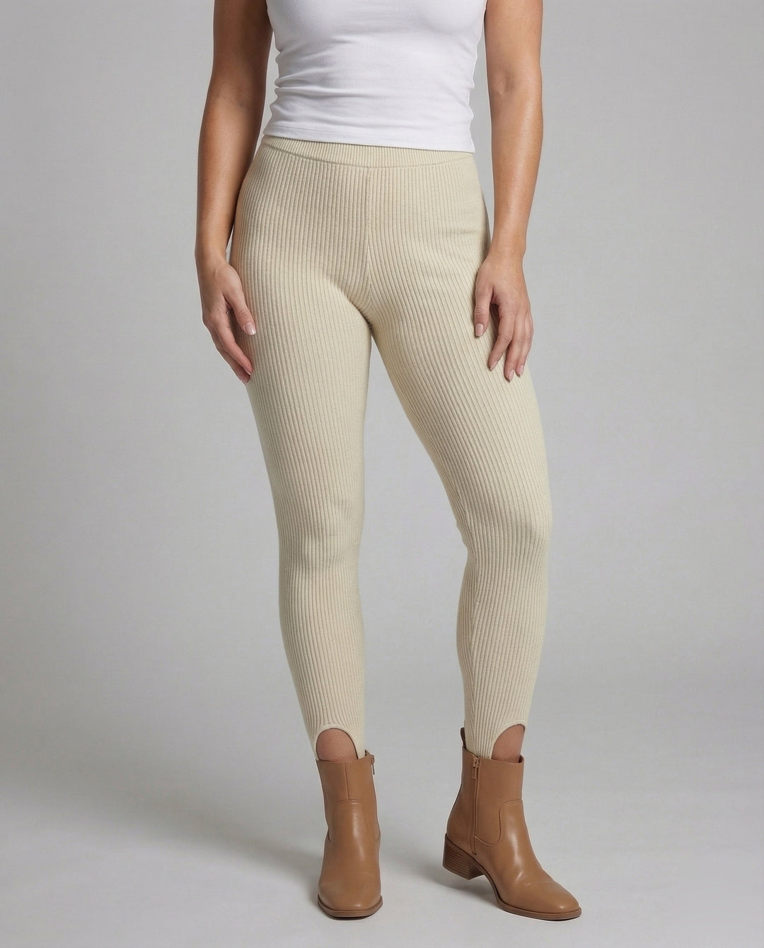 Women's Ribbed Leggings for Jumpers and Cardigans