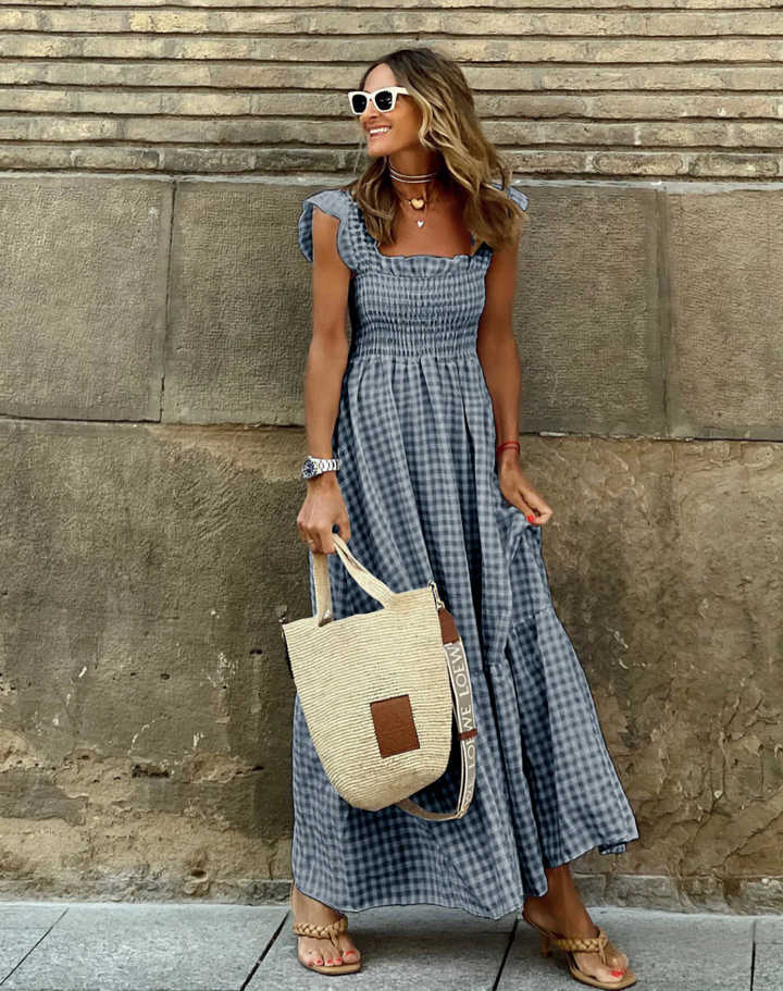 Women’s Smocked Casual Events Maxi w kolorze Czarny