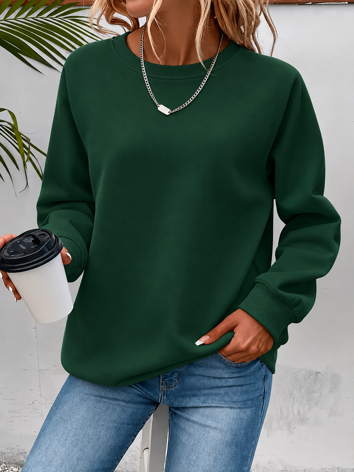 Women's Soft Flattering Everyday Sweatshirt in Green