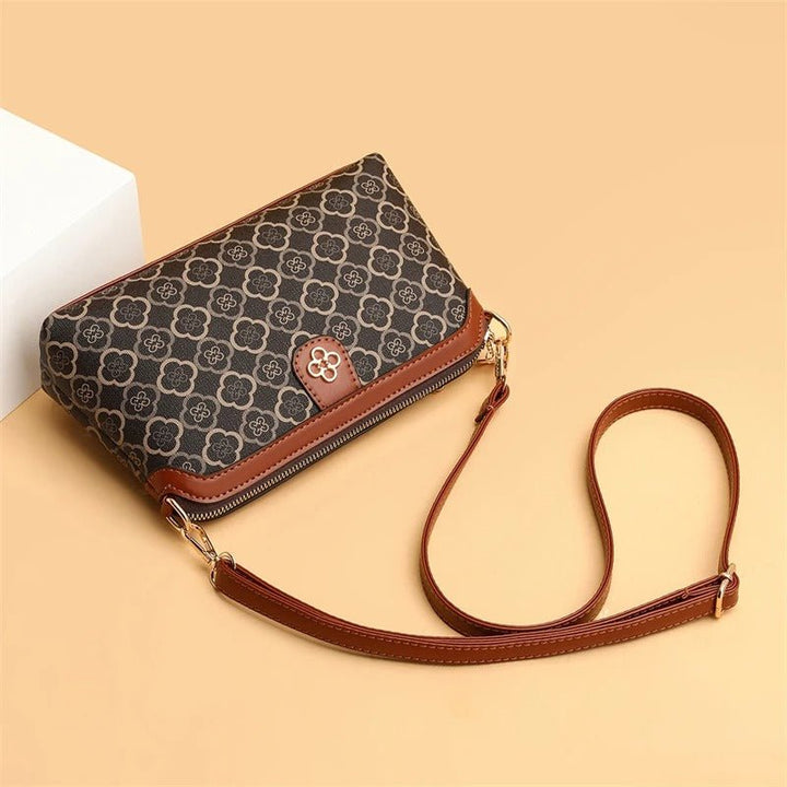 Women's Soft Leather Floral Tote Bag (3)