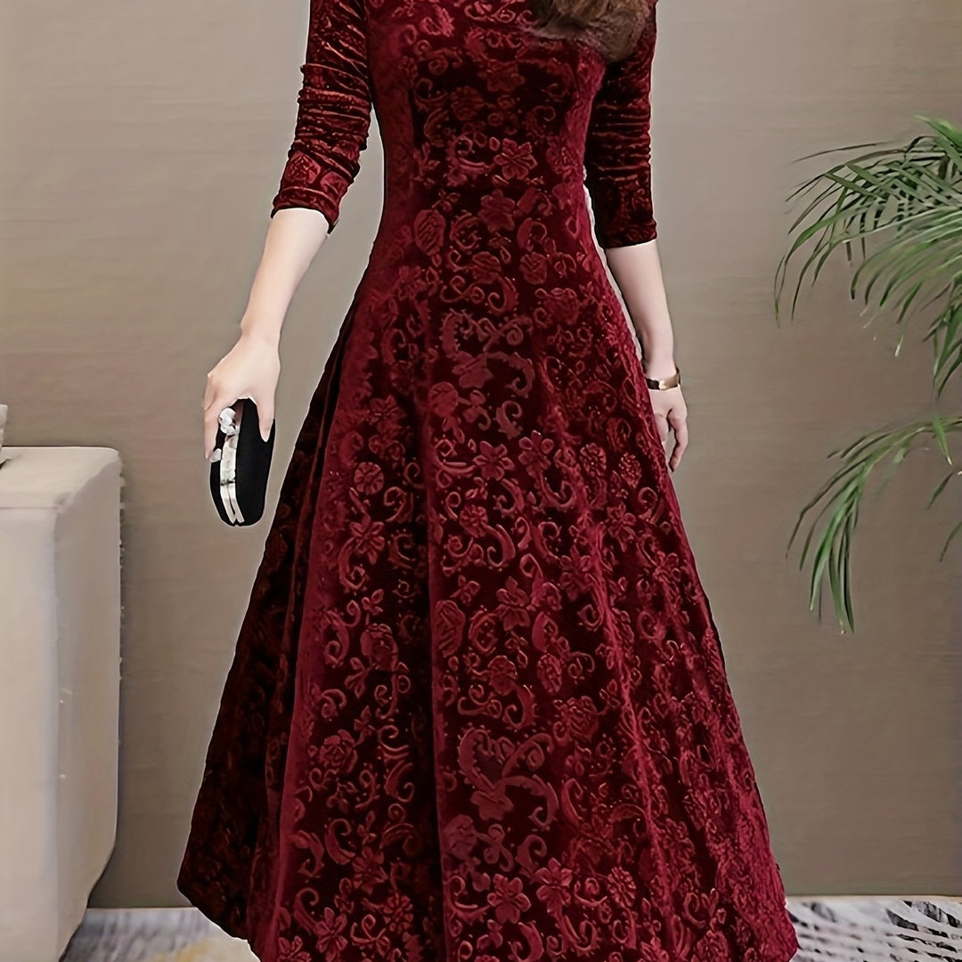 Women's Soft Midi Dress for Evening Wear (10)