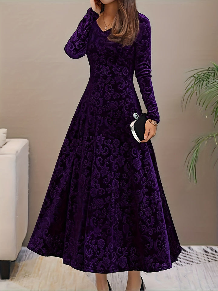 Women's Soft Midi Dress for Evening Wear (3)