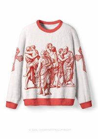 Lily | Women's Soft White Knit Jumper Dress