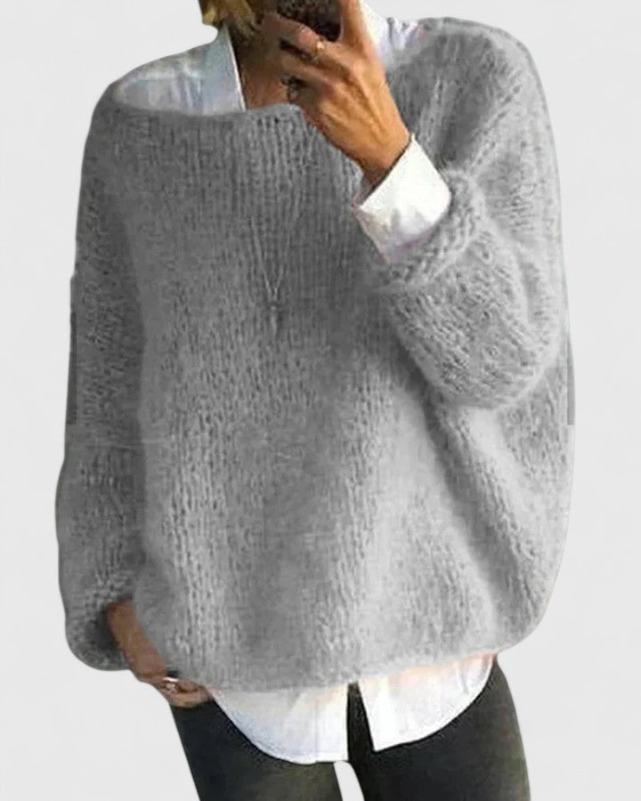 Women's Sophisticated Knit Cardigan for Autumn in Grey