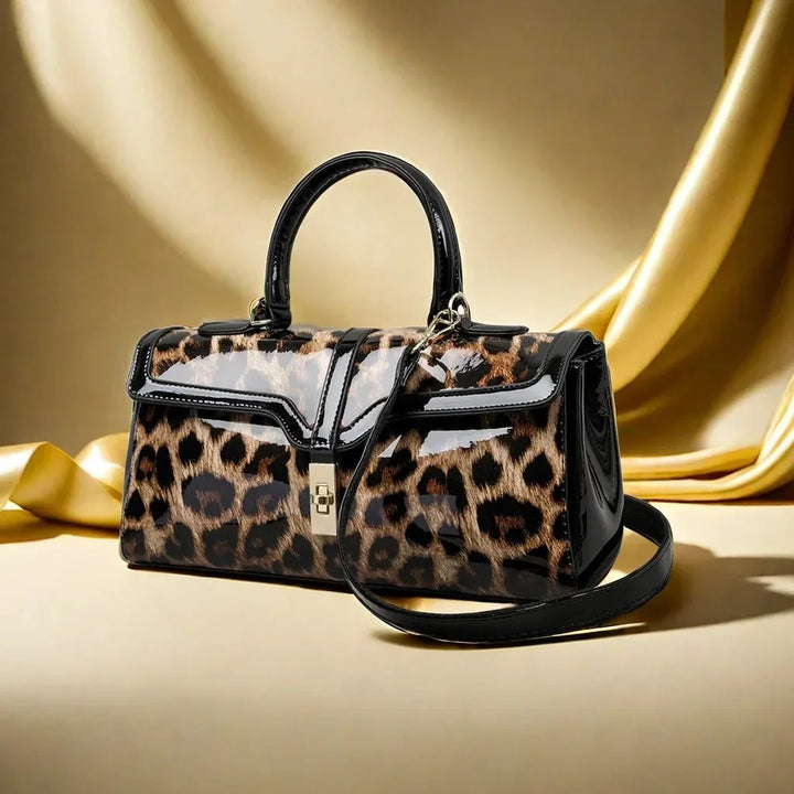 Women's Sophisticated Patent Leather Tote Bag (2)