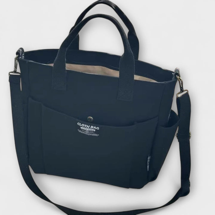 Women's Spacious Refined Everyday Tote Bag in Black