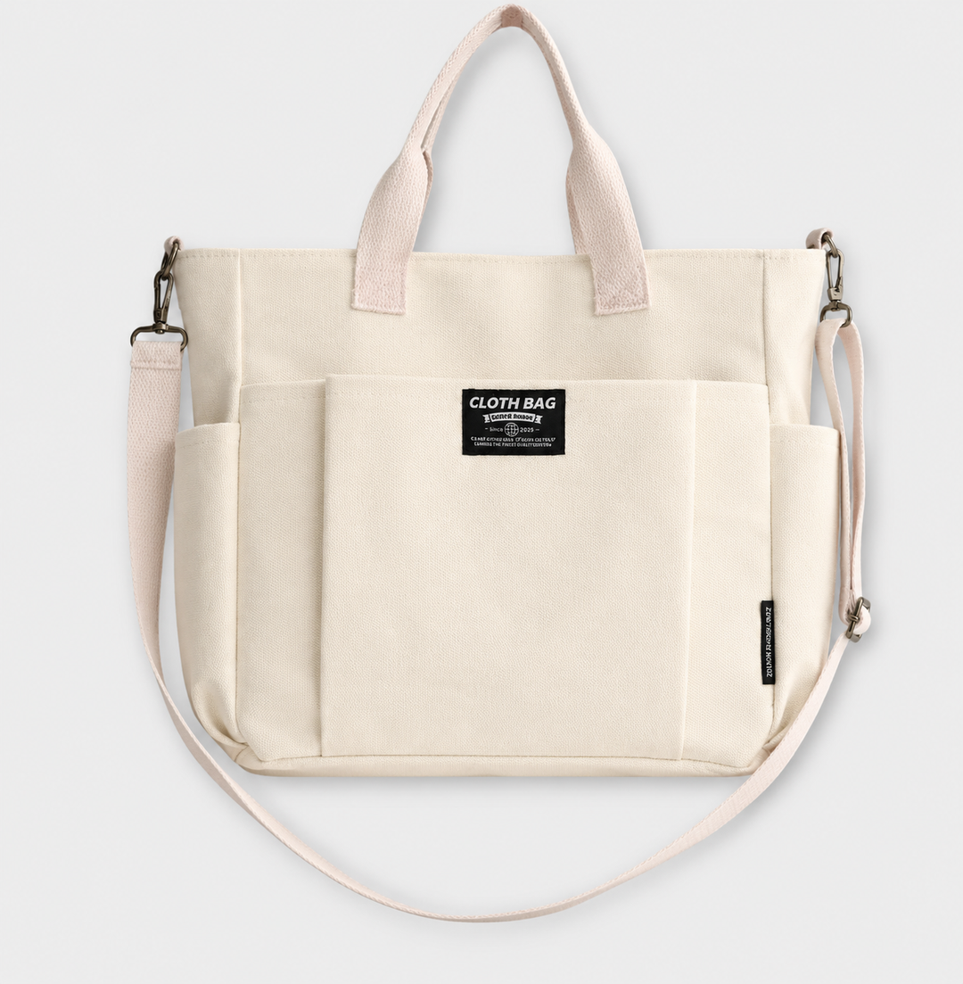 Women's Spacious Refined Everyday Tote Bag in White