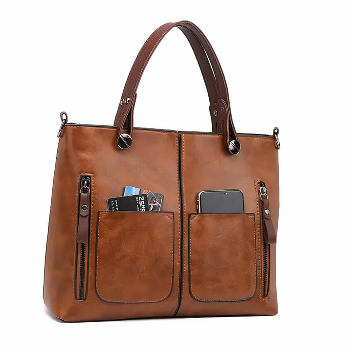 Women's Structured Crossbody Bag with Pockets (2)