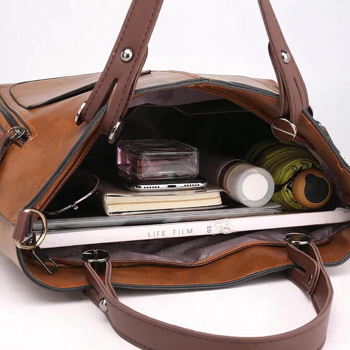 Women's Structured Crossbody Bag with Pockets (8)