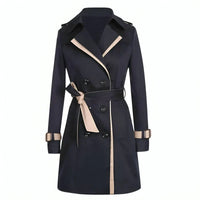 Lottie | Women's Tailored Knee-Length Coat with Belt