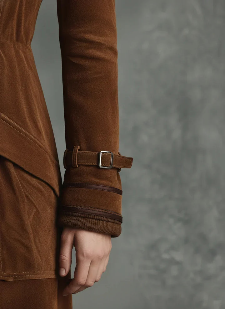 Women's Tailored Longline Trench Coat for Autumn (3)