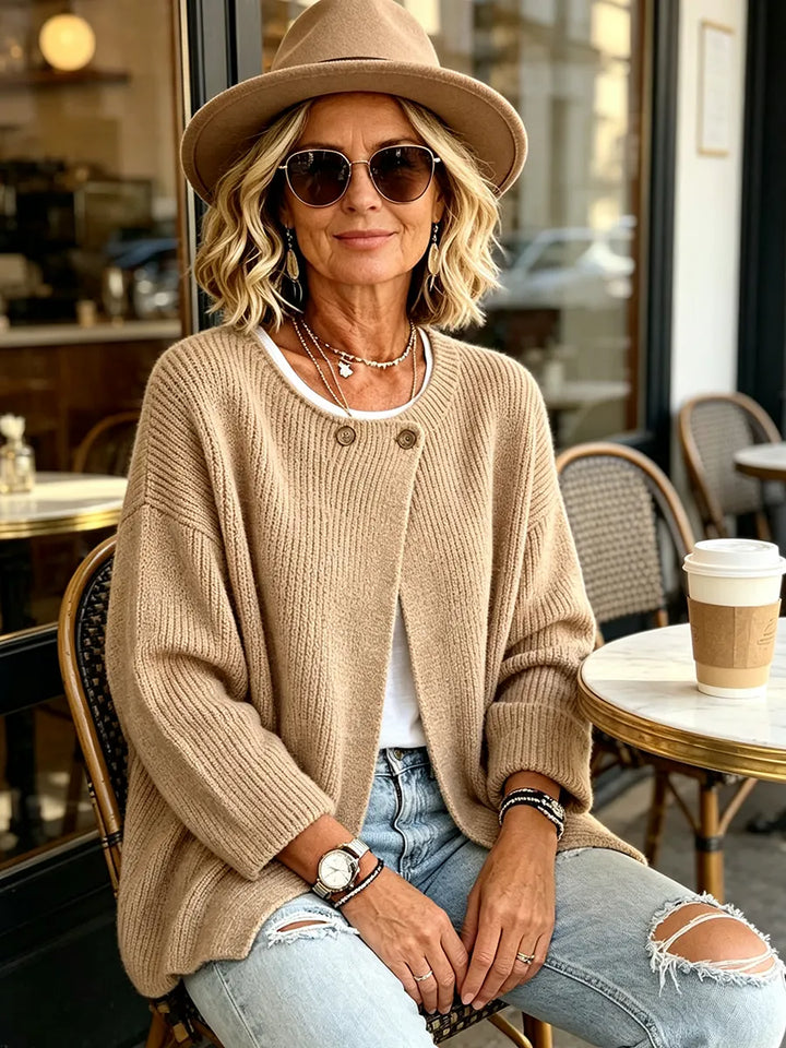 Women's Textured Jumper Dress, Cardigan-Style for Layering (6)