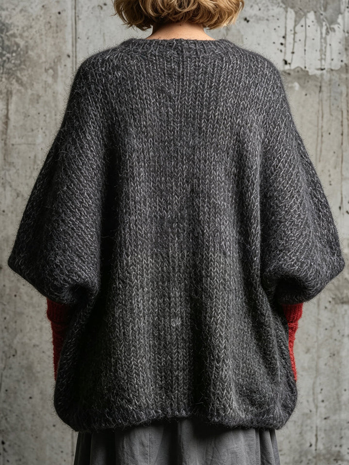 Women's Textured Knit Jumper Dress Cardigan (2)