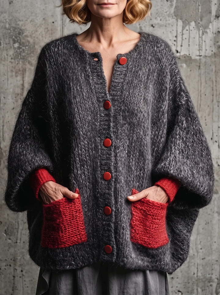 Women's Textured Knit Jumper Dress Cardigan (3)