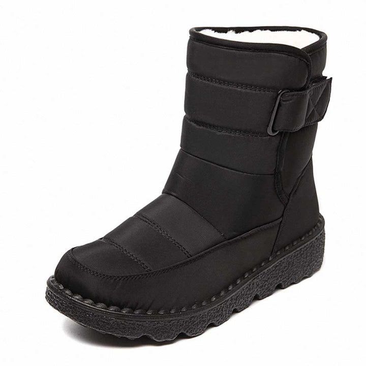 Women's Thermal Waterproof Knee-High Autumn Boots in Black