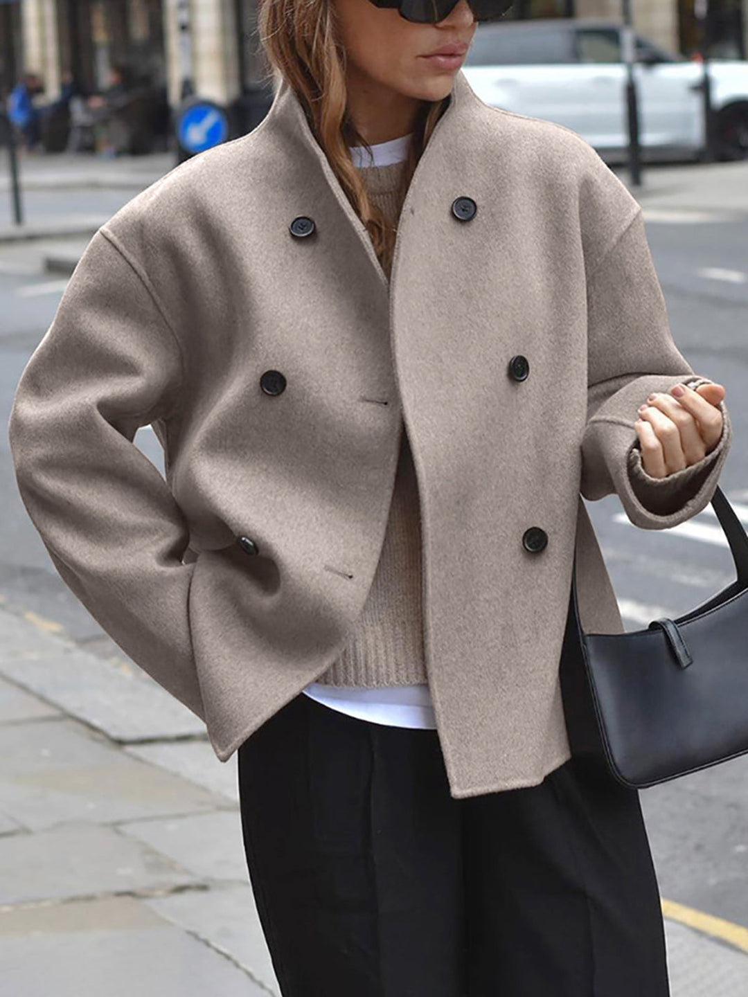 Women's Trench Coat for Autumn Layering in Brown